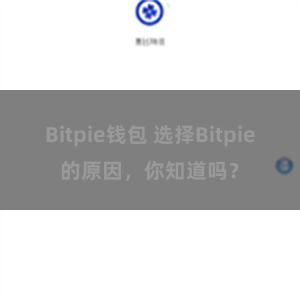 Bitpie钱包 选择Bitpie的原因，你知道吗？