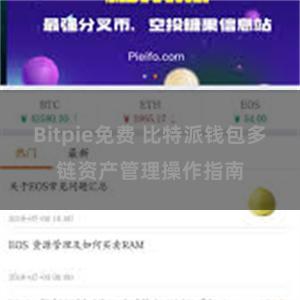 Bitpie免费 比特派钱包多链资产管理操作指南