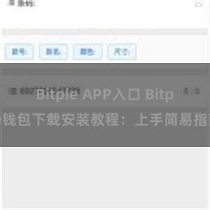 Bitpie APP入口 Bitpie钱包下载安装教程：上手简易指南