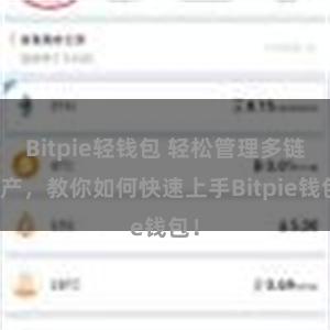 Bitpie轻钱包 轻松管理多链资产，教你如何快速上手Bitpie钱包！