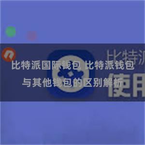 比特派国际钱包 比特派钱包与其他钱包的区别解析