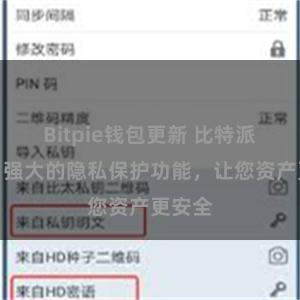 Bitpie钱包更新 比特派钱包：强大的隐私保护功能，让您资产更安全