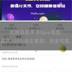 比特派新手 Bitpie钱包：资产100%自主掌控，安全可靠。