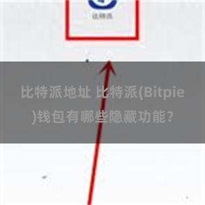 比特派地址 比特派(Bitpie)钱包有哪些隐藏功能？