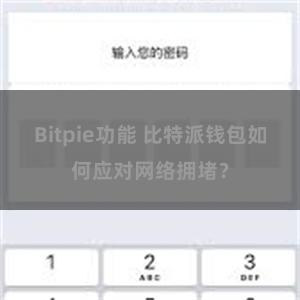 Bitpie功能 比特派钱包如何应对网络拥堵？