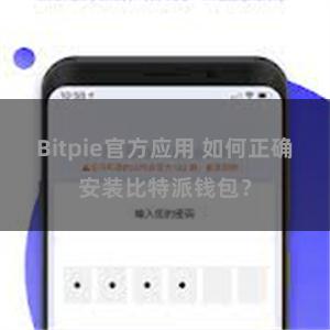 Bitpie官方应用 如何正确安装比特派钱包？